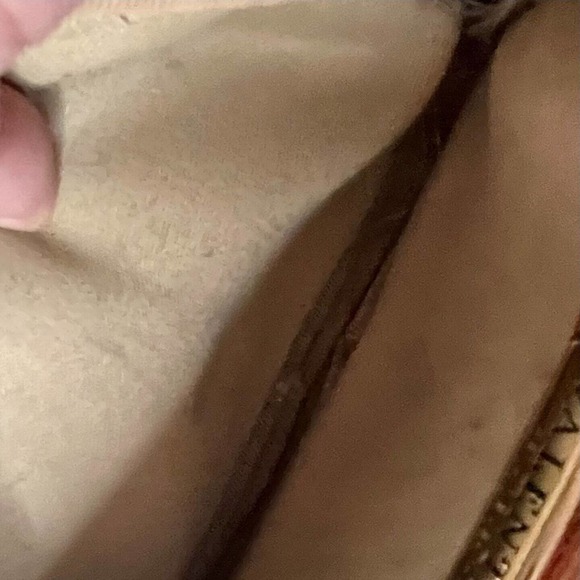 Valentina Leather Triple Entry Crossbody Purse Bag Mad in Italy Camel Color - Picture 11 of 11